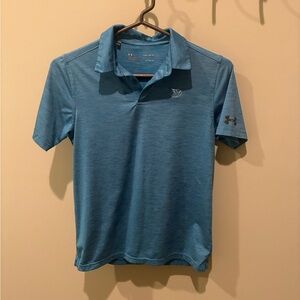 Boys Under Armour Blue Polo